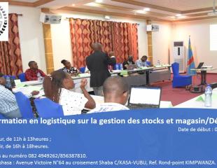 FORMATION EN ASSISTANCE LOGISTIQUE SUR LA GESTION DES STOCKS ET MAGASIN/DEPOT